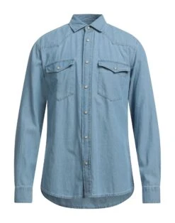 ONLY & SONS Sky Blue Men‘s Solid Color Shirt