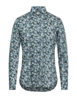 XACUS Sky Blue Men‘s Patterned Shirt