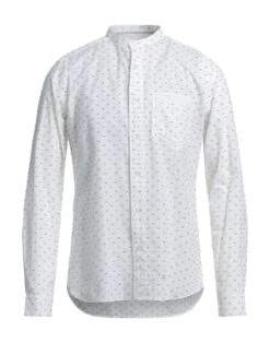 TINTORIA MATTEI 954 White Men‘s Patterned Shirt