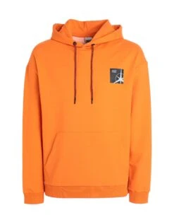 JACK & JONES Orange Men‘s Hooded Sweatshirt