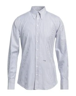 DSQUARED2 Blue Men‘s Patterned Shirt