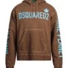 DSQUARED2 Brown Men‘s Hooded Sweatshirt