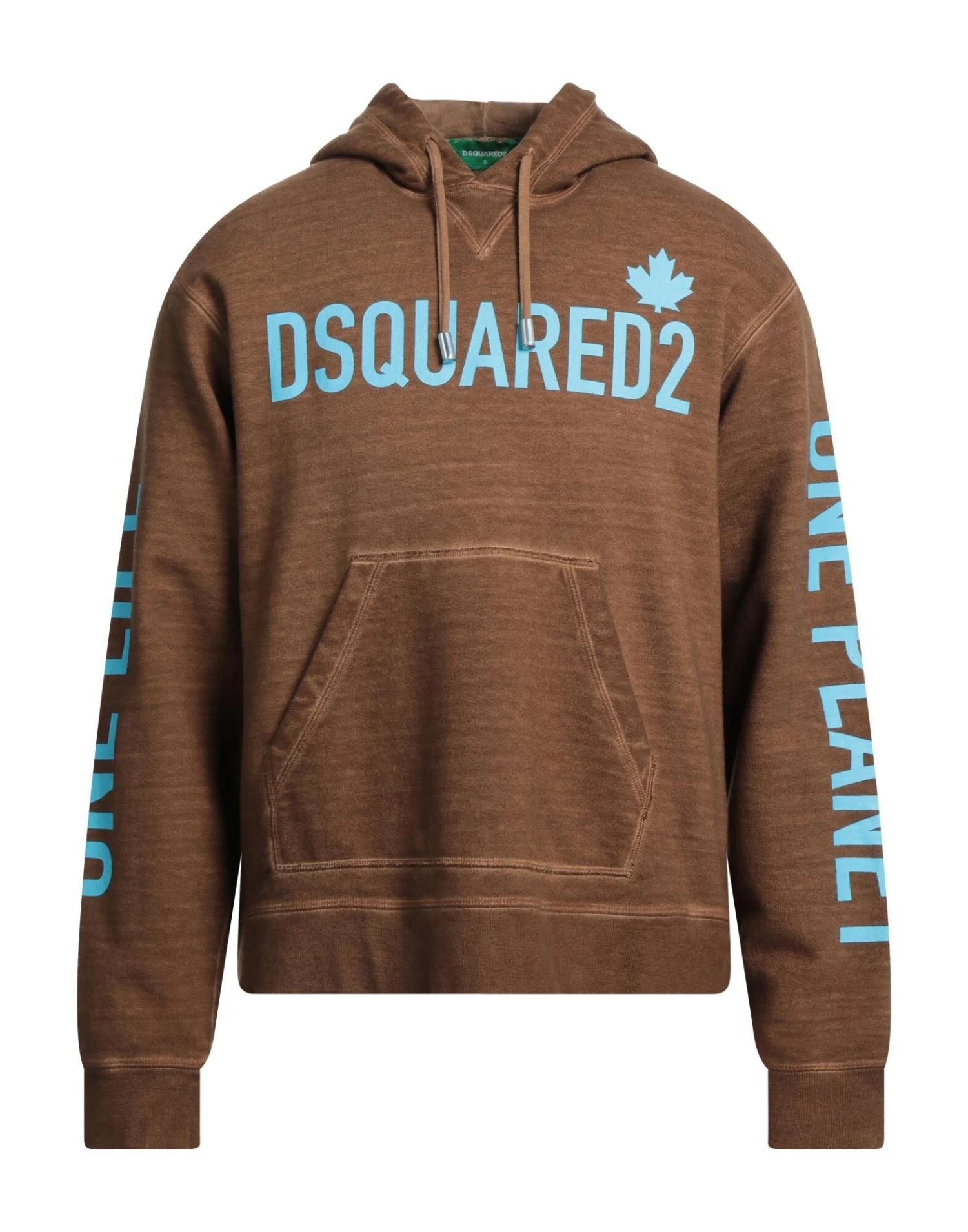 DSQUARED2 Brown Men‘s Hooded Sweatshirt 1 DSQUARED2 Brown Men‘s Hooded Sweatshirt