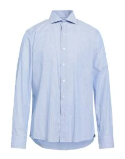 ALEA Blue Men‘s Striped Shirt