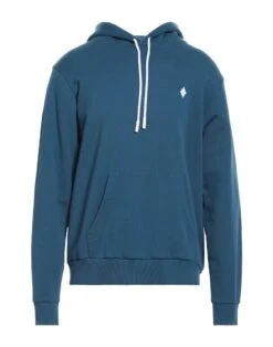 MARCELO BURLON Deep Jade Men‘s Hooded Sweatshirt