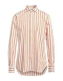 BAGUTTA White Men‘s Striped Shirt