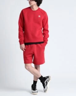ADIDAS ORIGINALS TREFOIL ESSENTIALS CREW NECK Red Men‘s Sweatshirt -The Everyday Outfit 10173348we 14 r