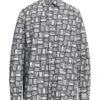 VTMNTS Black Men‘s Patterned Shirt