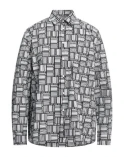 VTMNTS Black Men‘s Patterned Shirt
