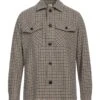 GAZZARRINI Beige Men‘s Patterned Shirt
