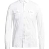 MASSIMO REBECCHI White Men‘s Solid Color Shirt