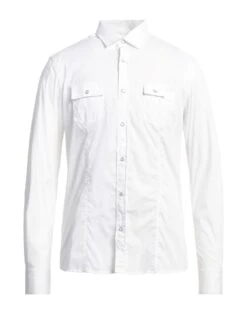 MASSIMO REBECCHI White Men‘s Solid Color Shirt