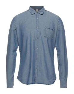DNL Pastel Blue Men‘s Patterned Shirt