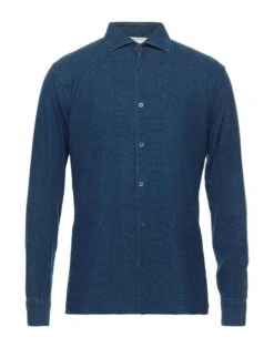 BROOKSFIELD Blue Men‘s Patterned Shirt