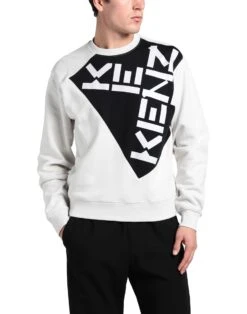 KENZO SWEAT Light Grey Men‘s Sweatshirt -The Everyday Outfit 12648334fn 14 r