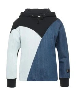 NEIL BARRETT Black Men‘s Hooded Sweatshirt