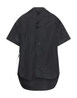 NILØS Black Men‘s Solid Color Shirt