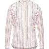 HARMONT&BLAINE Orange Men‘s Striped Shirt