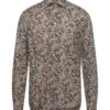 MANUEL RITZ Khaki Men‘s Patterned Shirt