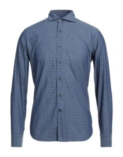 GRIGIO Blue Men‘s Patterned Shirt