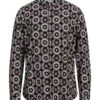 BERNA Black Men‘s Patterned Shirt