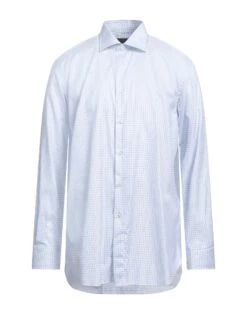CANALI Midnight Blue Men‘s Checked Shirt