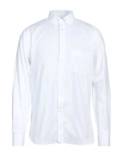 ANGELO NARDELLI White Men‘s Solid Color Shirt