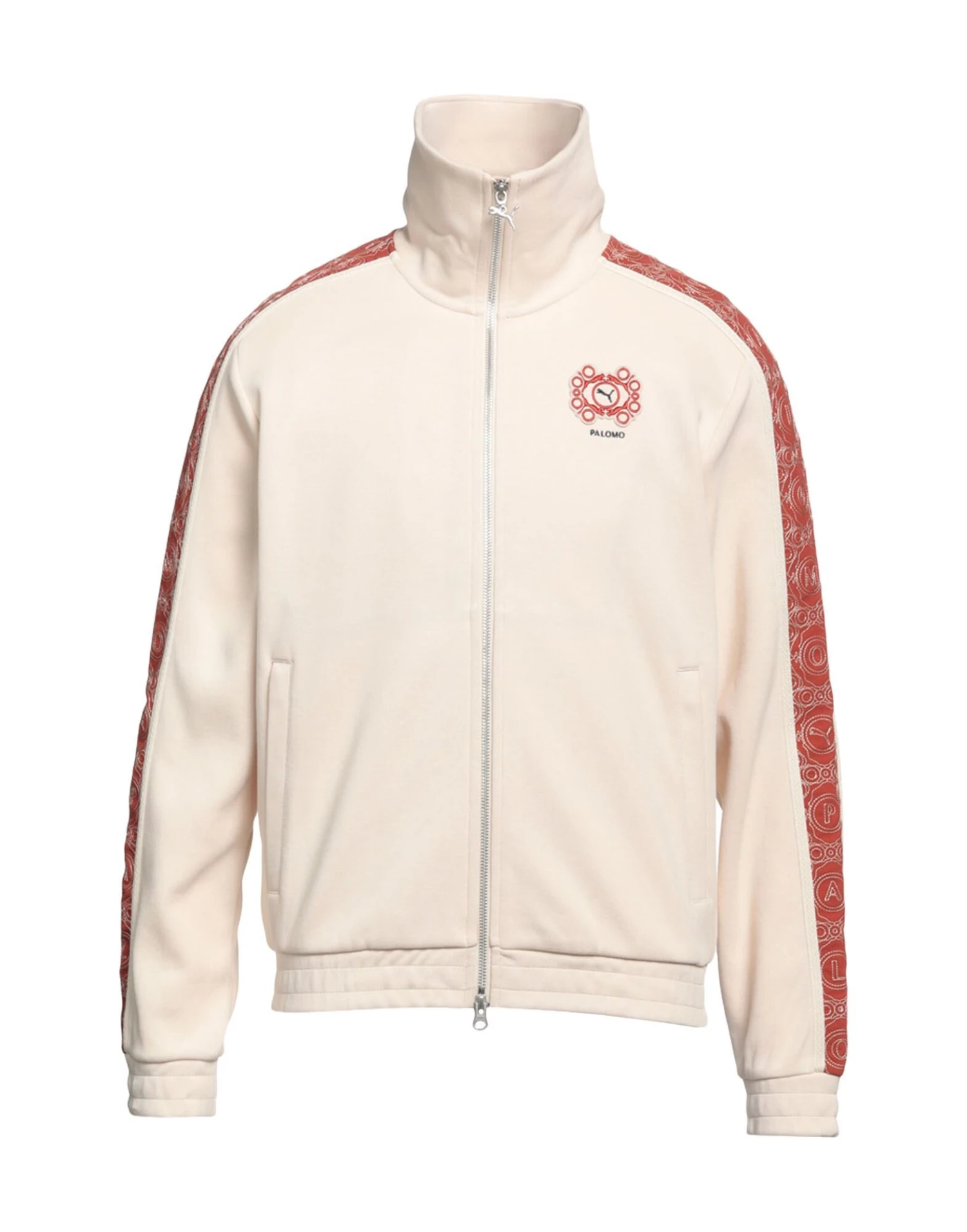 PUMA X PALOMO PUMA X PALOMO T7 Track Jacket Beige Men‘s Sweatshirt 1 PUMA X PALOMO PUMA X PALOMO T7 Track Jacket Beige Men‘s Sweatshirt