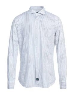 BROUBACK White Men‘s Patterned Shirt