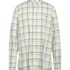 HARMONT&BLAINE Light Green Men‘s Checked Shirt