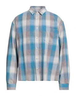 JOHN ELLIOTT Azure Men‘s Checked Shirt