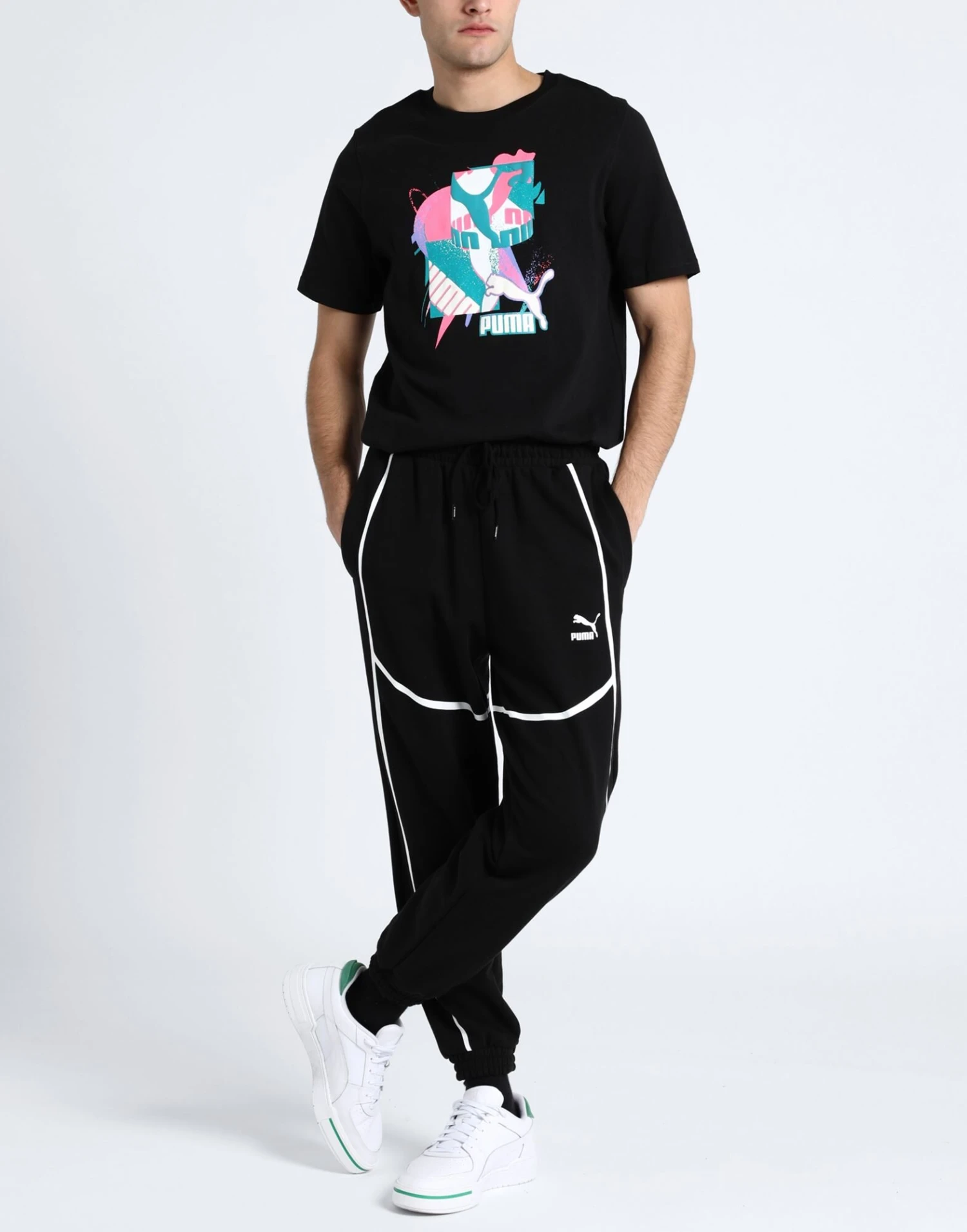 PUMA PUMA X JOSHUA VIDES Sweatpants Black Men‘s Casual Pants 2 PUMA PUMA X JOSHUA VIDES Sweatpants Black Men‘s Casual Pants - Image 2