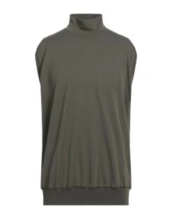CRUCIANI Military Green Men‘s Sleeveless Sweater