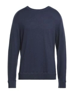 MASSIMO ALBA Navy Blue Men‘s Cashmere Blend