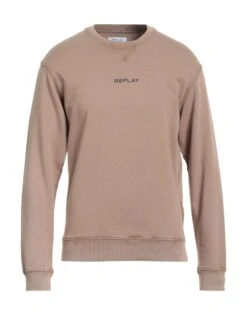 REPLAY Light Brown Men‘s Sweatshirt