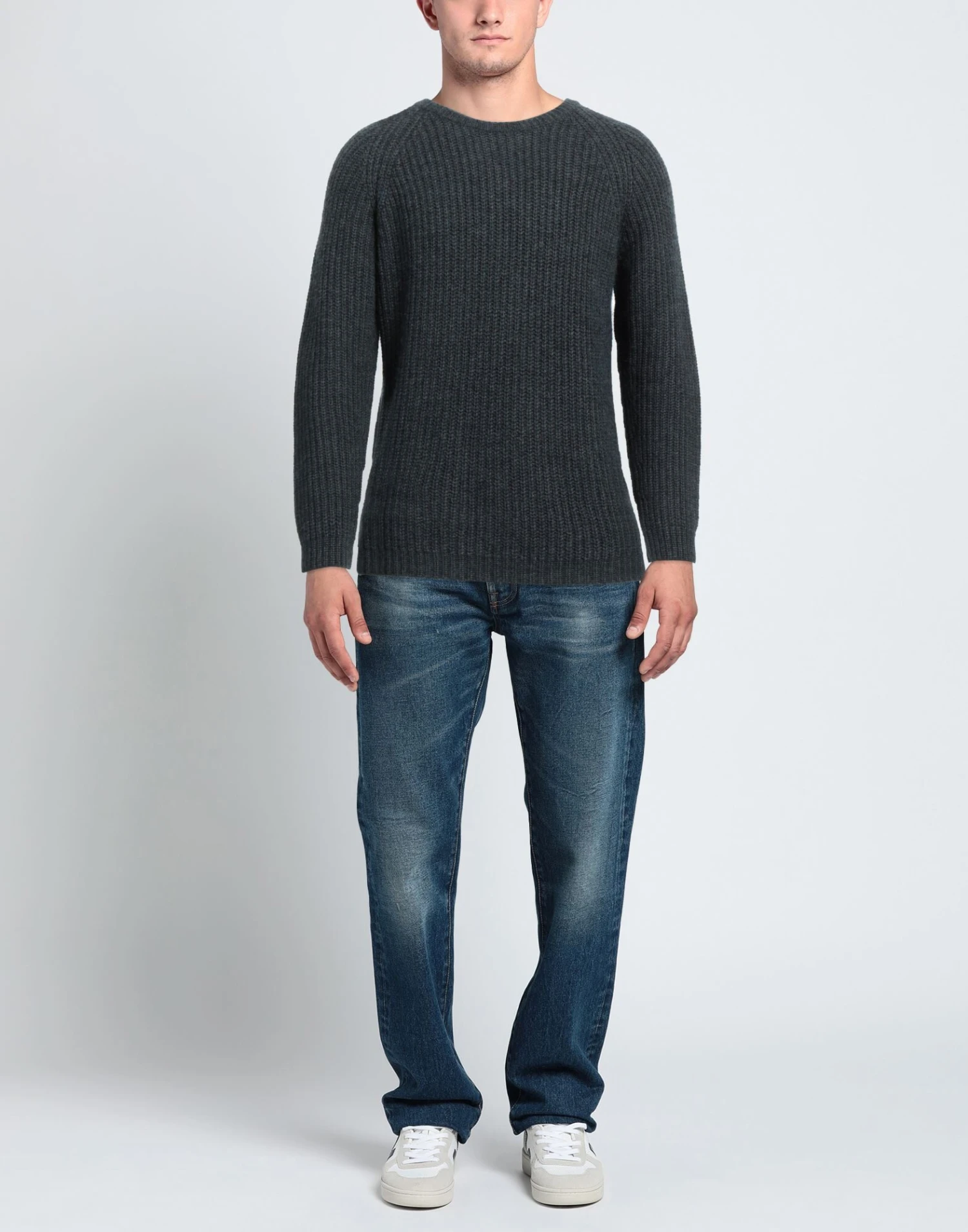 MASSIMO ALBA Steel Grey Men‘s Cashmere Blend 2 MASSIMO ALBA Steel Grey Men‘s Cashmere Blend - Image 2