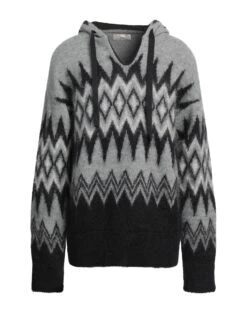 LANEUS Grey Menās Sweater