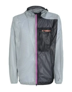 ADIDAS TERREX AGRAVIC 2.5L RAIN JACKET Light Grey Men‘s Jacket
