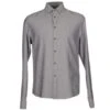 BYBLOS Light Grey Men‘s Solid Color Shirt