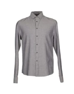 BYBLOS Light Grey Men‘s Solid Color Shirt