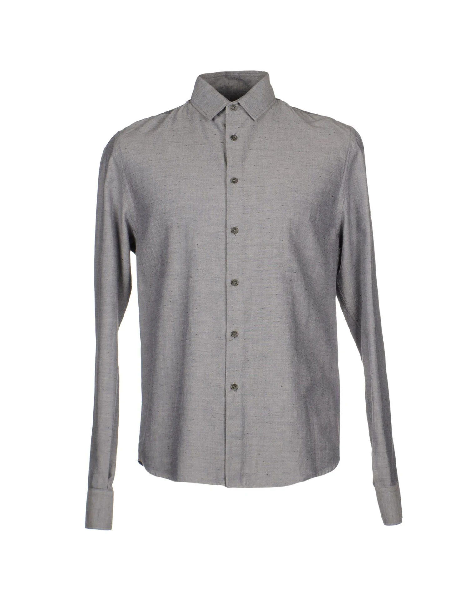 BYBLOS Light Grey Men‘s Solid Color Shirt 1 BYBLOS Light Grey Men‘s Solid Color Shirt