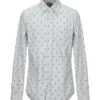 ROŸ ROGER'S Light Grey Men‘s Patterned Shirt