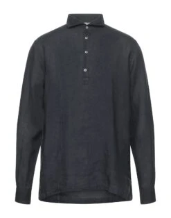 ALTEA Black Men‘s Linen Shirt