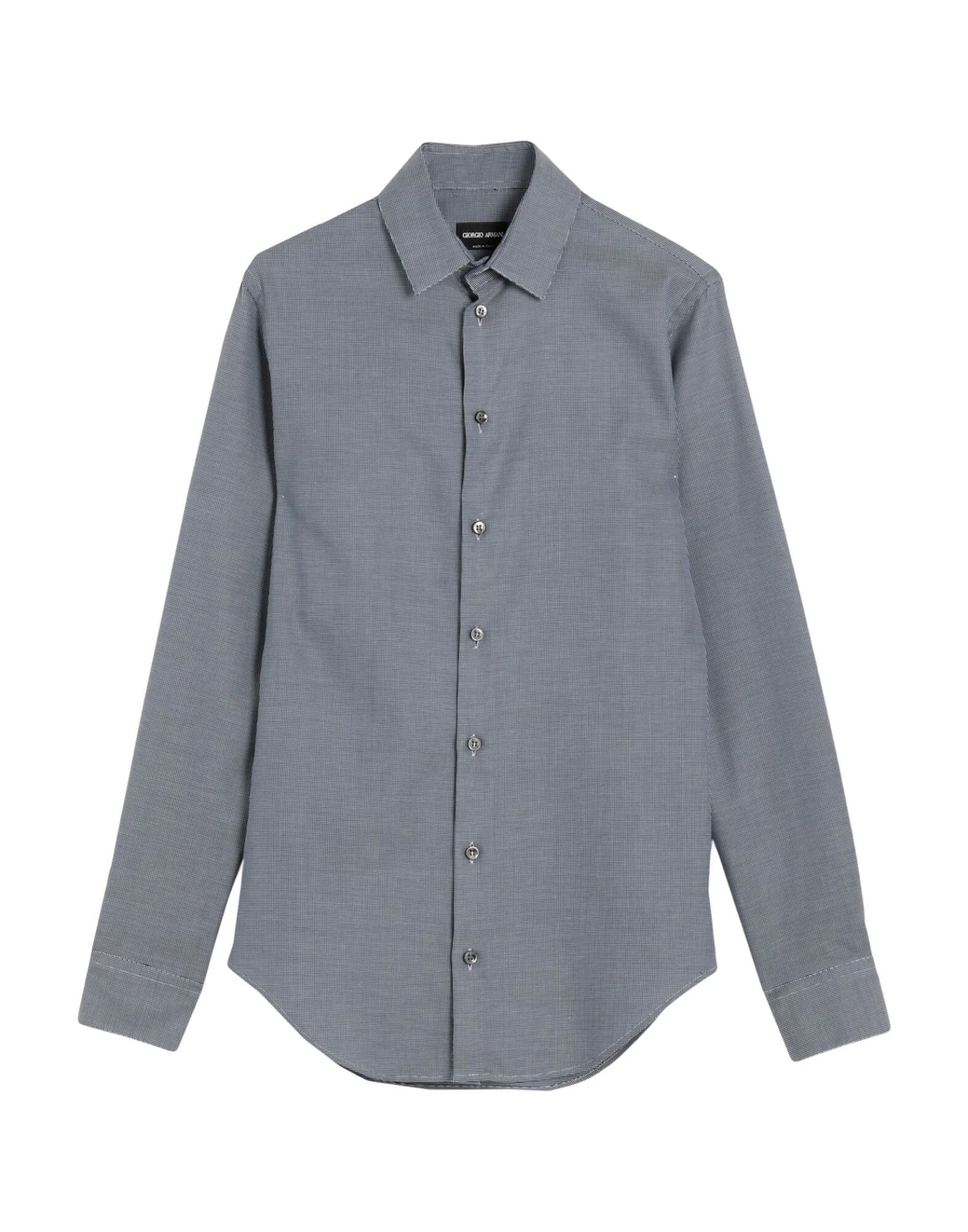 GIORGIO ARMANI Midnight Blue Men‘s Patterned Shirt 1 GIORGIO ARMANI Midnight Blue Men‘s Patterned Shirt
