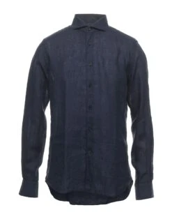 XACUS Midnight Blue Men‘s Linen Shirt