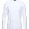 MESSAGERIE White Men‘s Solid Color Shirt