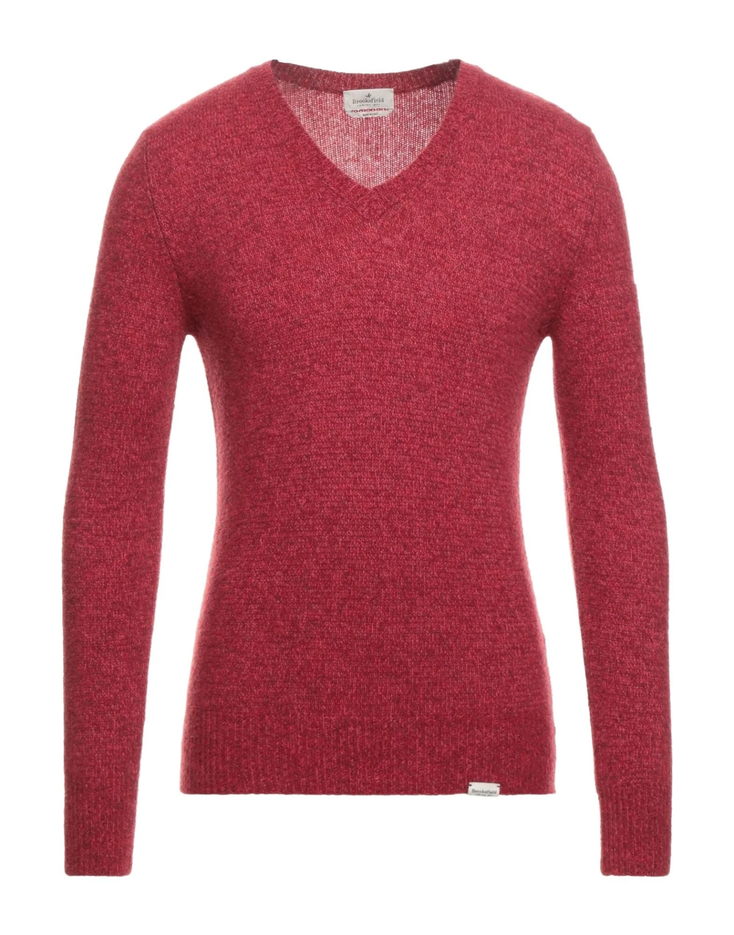 BROOKSFIELD Red Men‘s Sweater 1 BROOKSFIELD Red Men‘s Sweater