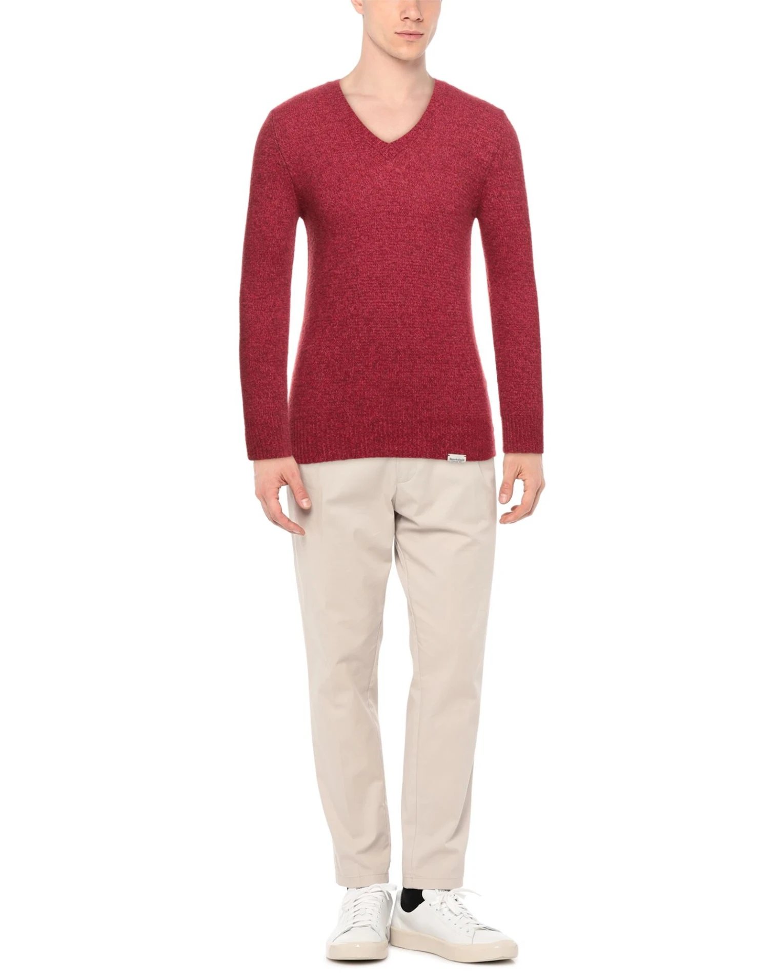 BROOKSFIELD Red Men‘s Sweater 2 BROOKSFIELD Red Men‘s Sweater - Image 2