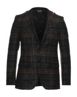 MANUEL RITZ Steel Grey Men‘s Blazer