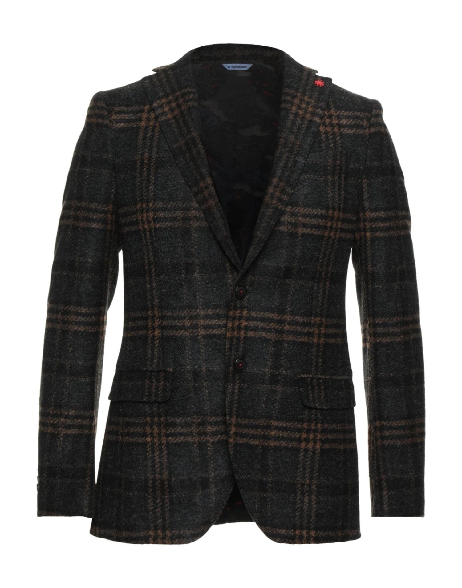 MANUEL RITZ Steel Grey Men‘s Blazer 1 MANUEL RITZ Steel Grey Men‘s Blazer